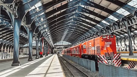 Trenes de la línea Belgrano Norte.