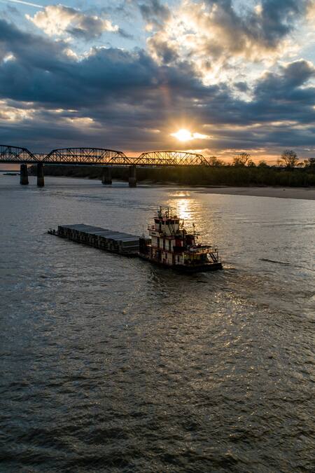 Río Mississippi, Estados Unidos. Foto: Unsplash.