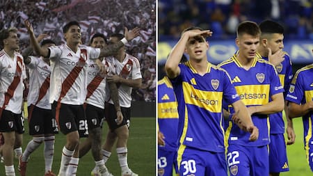 River y Boca, fútbol argentino. Fotos: NA