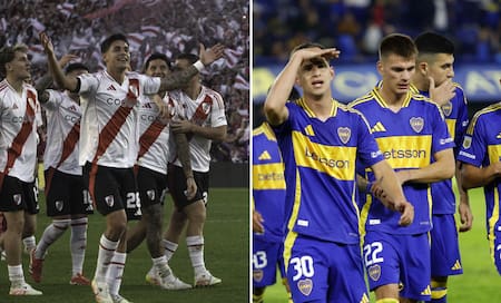 River y Boca, fútbol argentino. Fotos: NA