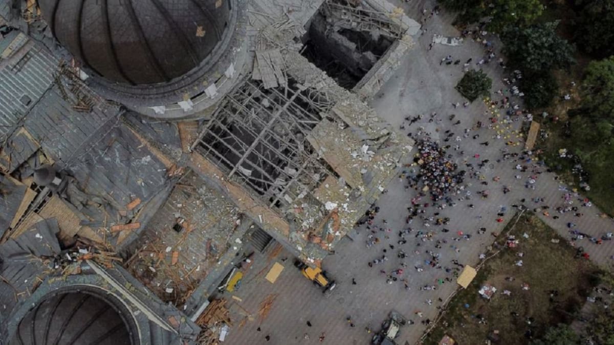 Bombardeo a la ciudad ucraniana de Odesa. Foto: Reuters