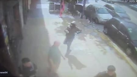 Así fue la salidera bancaria en Lomas del Mirador. Foto: captura de video