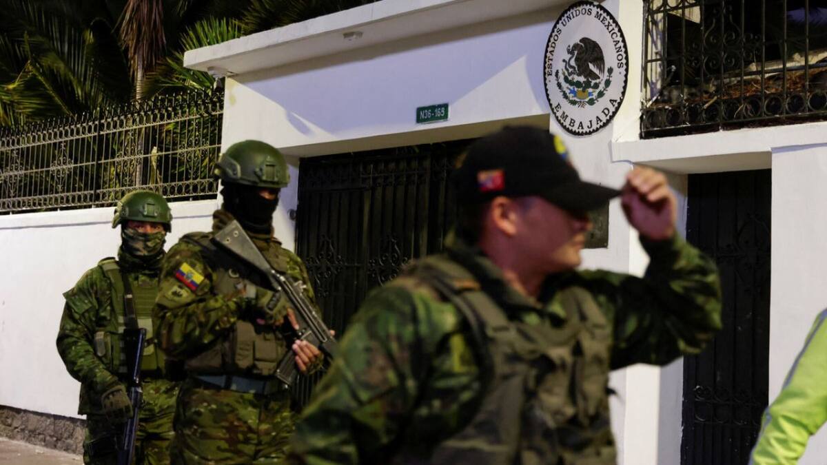 Conflicto México y Ecuador. Foto: Reuters