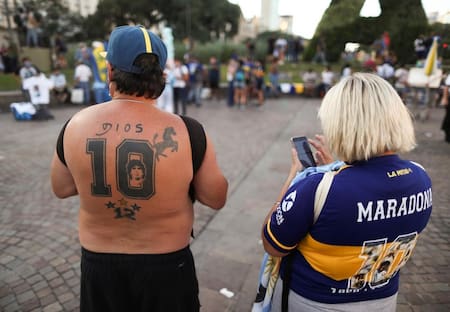 Marcha por Diego Maradona, Reuters.