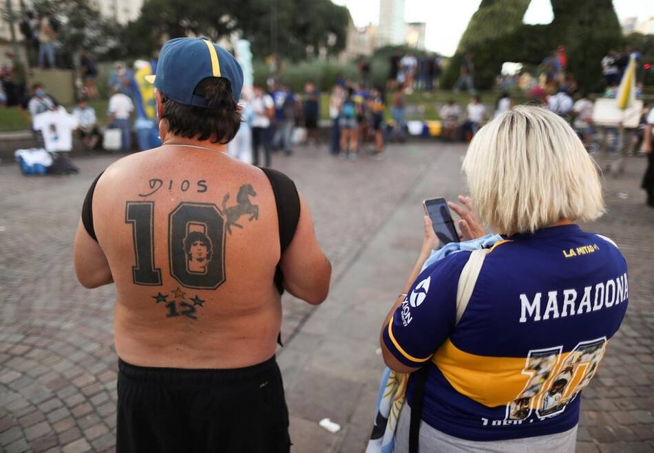 Marcha por Diego Maradona, Reuters.