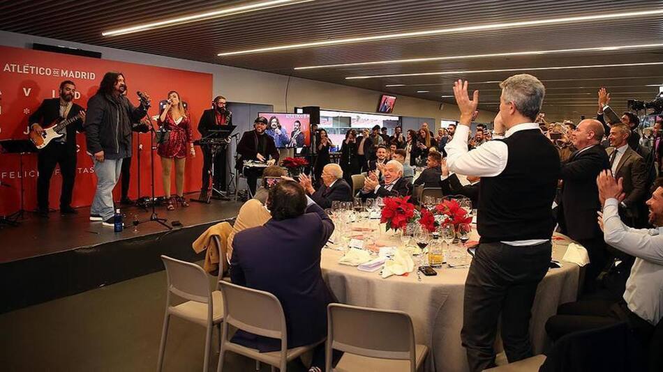 Germán Burgos cantó en el Atlético Madrid