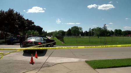 Tiroteo en un cementerio de Wisconsin, Estados Unidos. Foto: @lopezdoriga