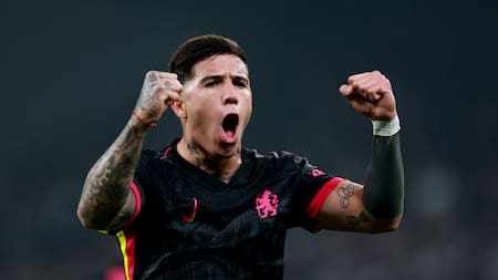 Enzo Fernández, autor de un gol en la victoria del Chelsea. Foto: Reuters/Andrew Boyers