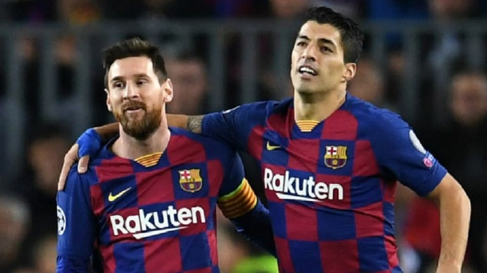 Lionel Messi y Luis Suárez en Barcelona. Foto: NA.