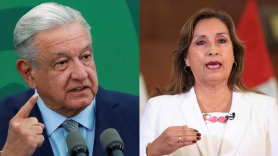 López Obrador y Dina Boluarte