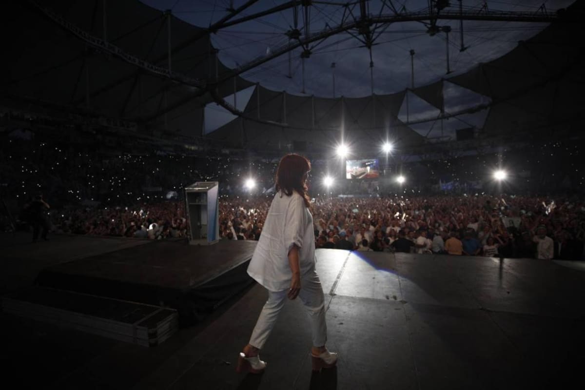 Cristina Kirchner en el Día de la Militancia. Foto: Frente de Todos