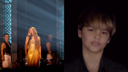 Shakira "compartió" escenario por primera vez con sus hijos en la entrega de los Latin Grammys 2023