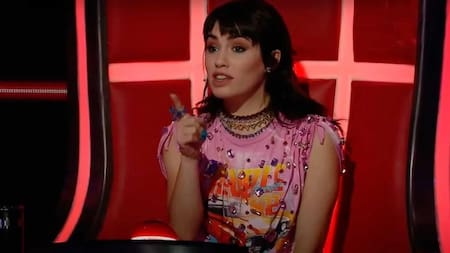 Lali Espósito en La Voz Argentina. Foto: Captura de video.