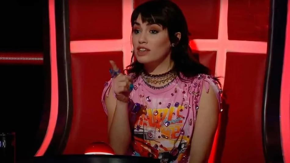 Lali Espósito en La Voz Argentina. Foto: Captura de video.