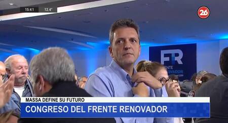 Congreso del Frente Renovador, Sergio Massa define su futuro, Canal 26