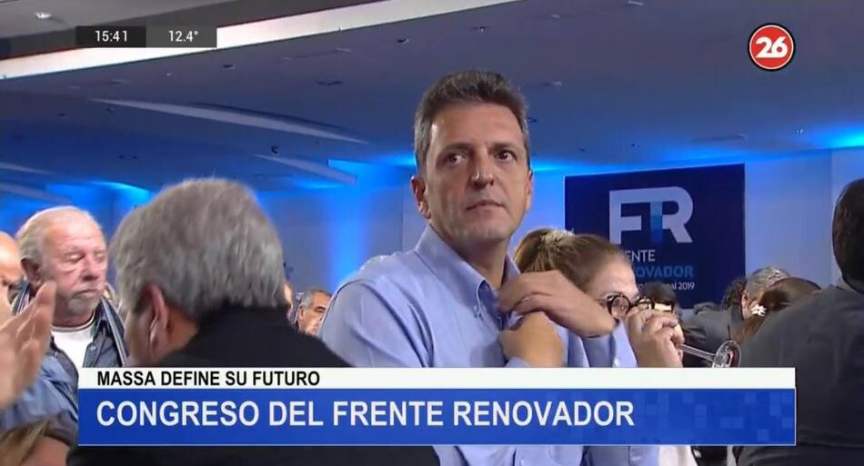 Congreso del Frente Renovador, Sergio Massa define su futuro, Canal 26