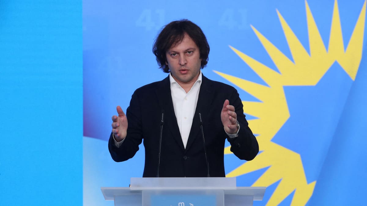 El primer ministro de Georgia, Irakli Kobajidze. Foto: Reuters.