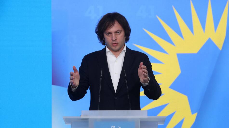 El primer ministro de Georgia, Irakli Kobajidze. Foto: Reuters.