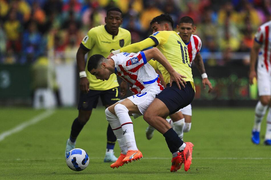 Eliminatorias 2026, Ecuador vs. Paraguay. Foto: EFE.