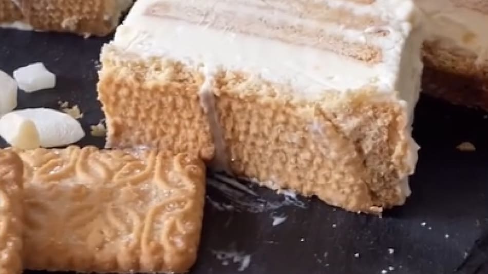 Chocotorta de coco en 3 simples pasos. Foto captura Instagram @galucocina