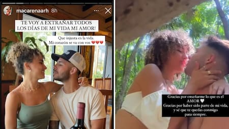 La emotiva despedida. Foto: NA