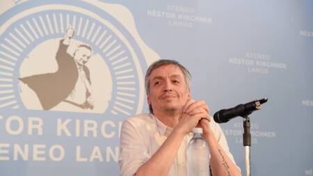 Máximo Kirchner en Lanús.