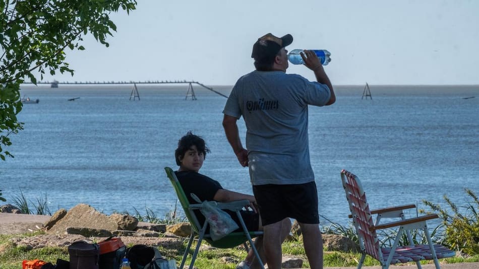 Ola de calor en Buenos Aires. Foto: Télam