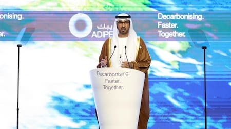 El Sultán Ahmed Al Jaber, Presidente de la COP28 en Dubái. Foto: EFE.