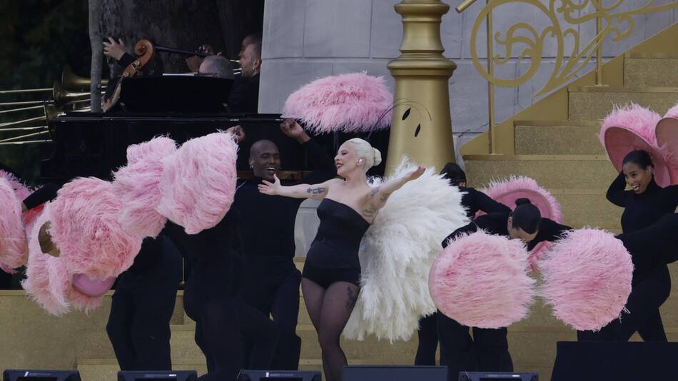 Lady Gaga en los Juegos Olímpicos. Foto: Reuters
