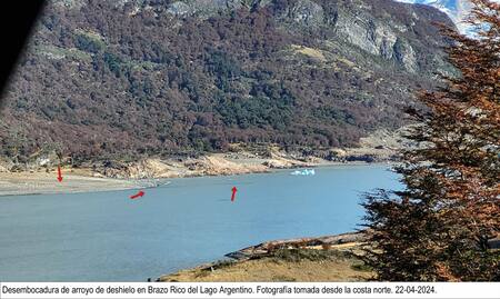Imágenes satelitales de la zona en cuestión. Foto: Parque Nacional Los Glaciares.