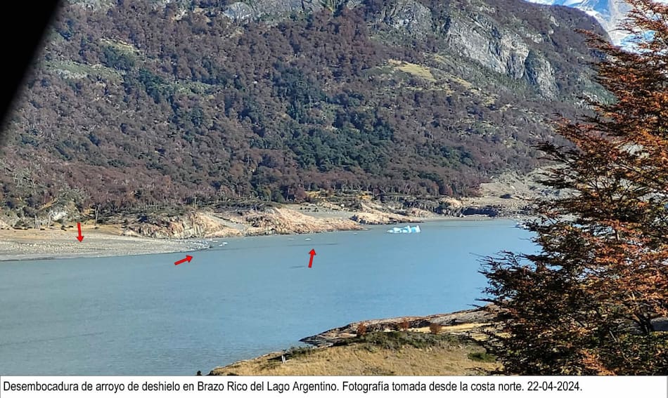Imágenes satelitales de la zona en cuestión. Foto: Parque Nacional Los Glaciares.
