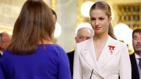 La princesa Leonor juró la Constitución. Foto: Reuters