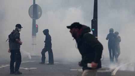 Protestas en Francia por el Día del Trabajador. Foto: Reuters.