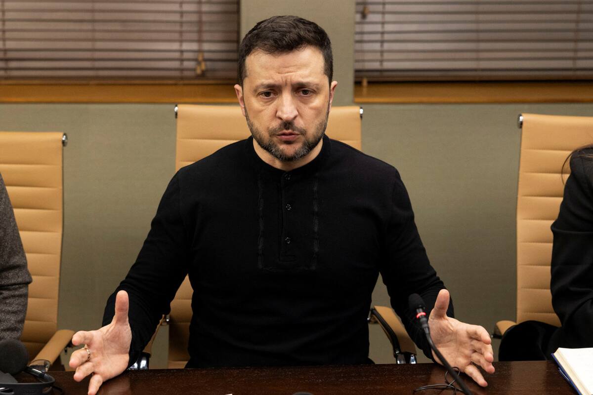 Volodimir Zelenski, presidente de Ucrania. Foto: Reuters/Carlos Jasso
