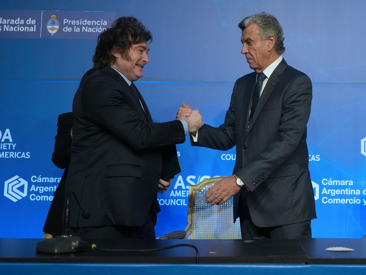 Javier Milei en el Consejo de las Américas.
