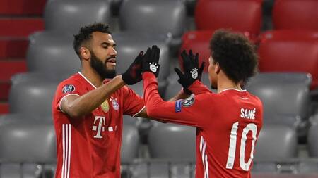 Festejo del Bayern Munich ante la Lazio por Champions League, REUTERS