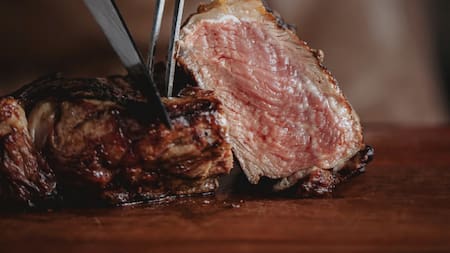 El ojo de bife en La Cabrera.