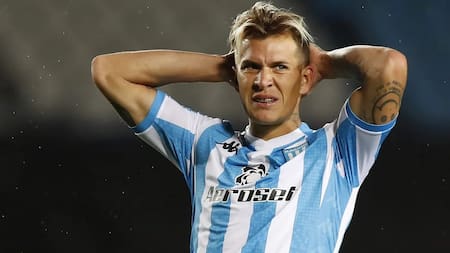 Nicolás Reniero en Racing. Foto: NA.