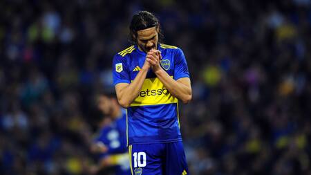 Edinson Cavani; Boca Juniors vs Lanús. Foto: Télam.