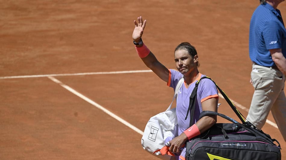 Rafael Nadal en el Masters 1000 de Roma. Foto: EFE.