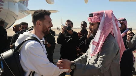 Lionel Messi en Arabia. Foto: Reuters.