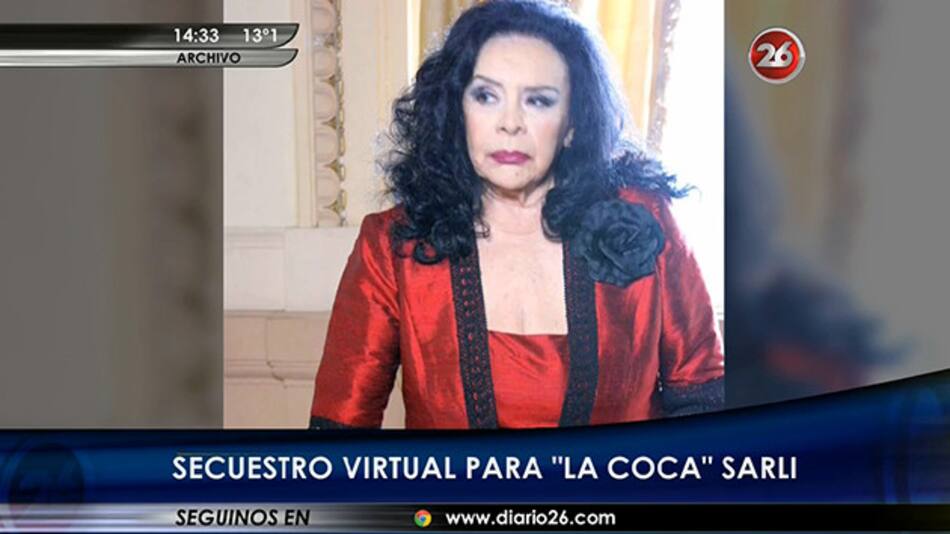 Secuestro virtual para Isabel Sarli