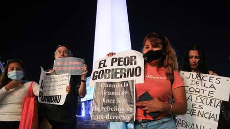 Protestas en Casa Rosada, NA