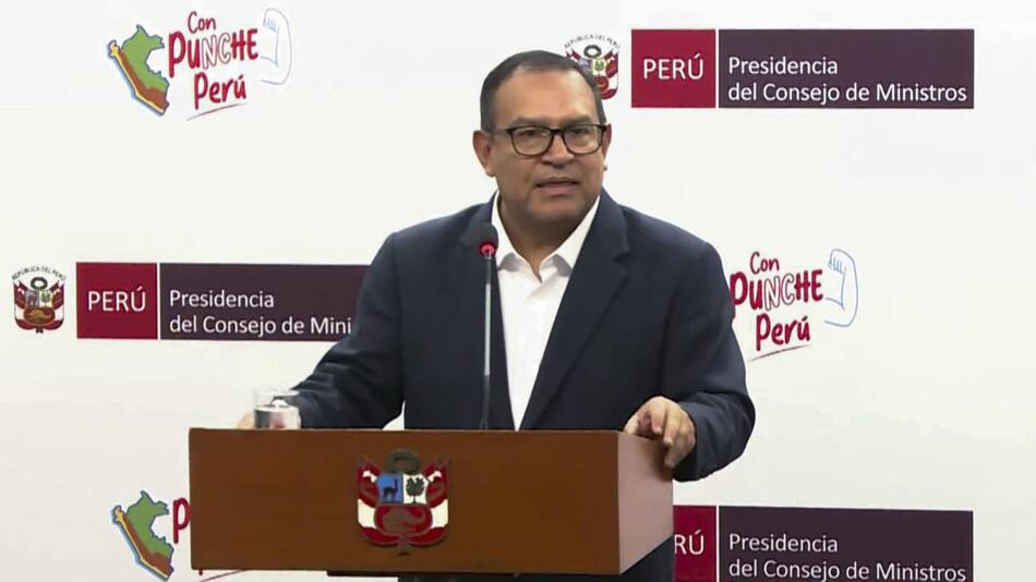 Alberto Otárola, exprimer ministro de Perú. Foto: EFE.