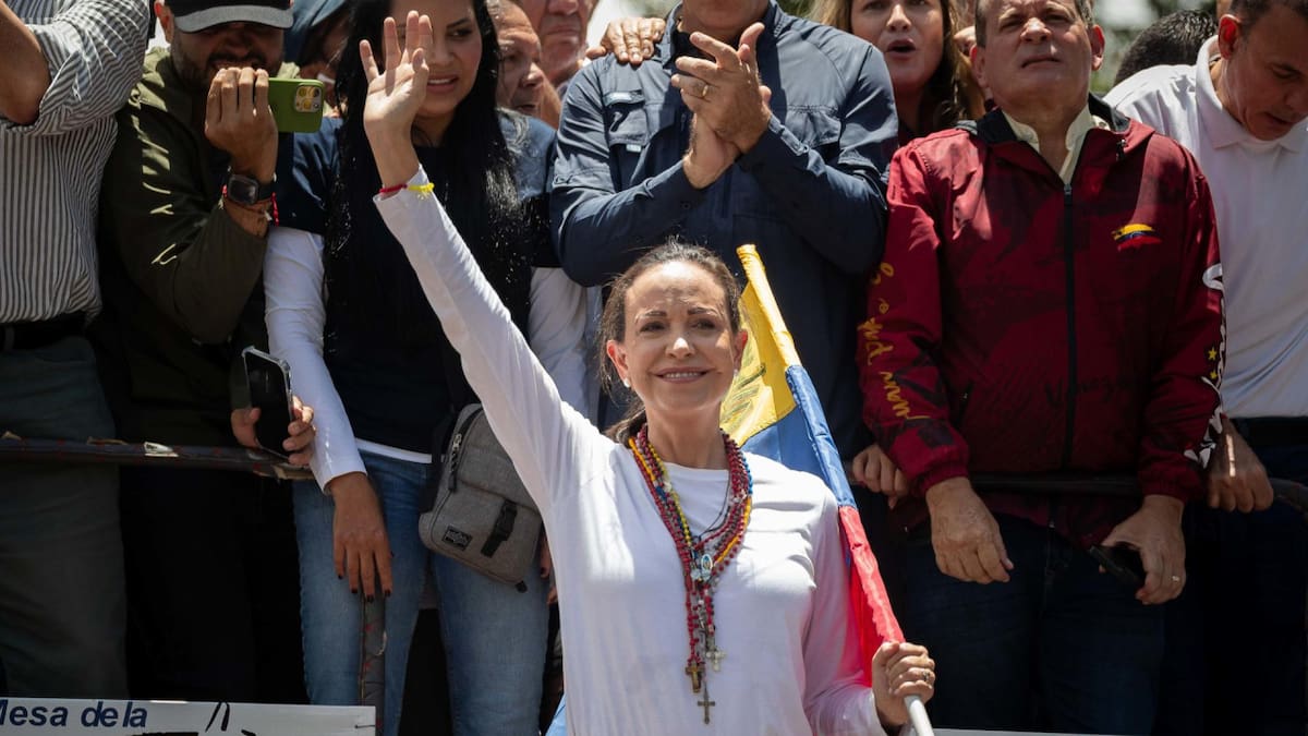 María Corina Machado, líder de la oposición antichavista. Foto: EFE.