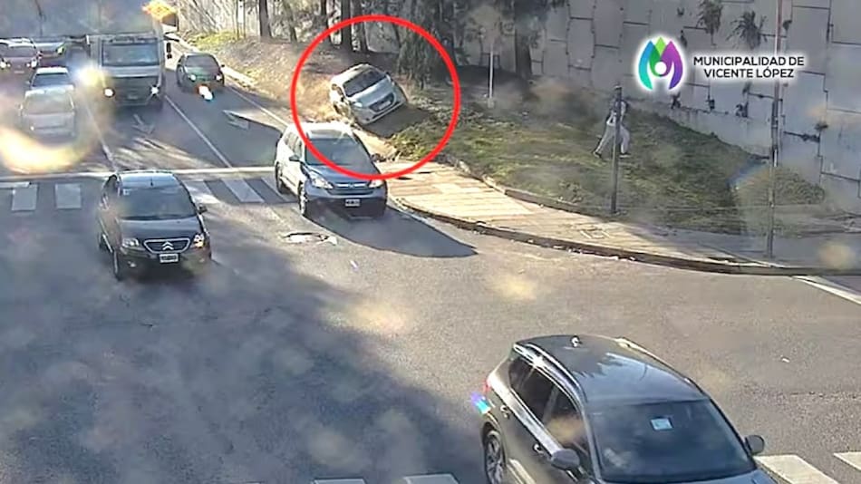 Persecución y detención de la banda “Chile picante”, buscada por robos en Vicente López y San Isidro. Foto: Captura de video.