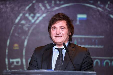 Discurso de Javier Milei. Foto: Reuters.