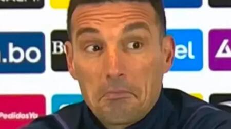 Conferencia de prensa de Lionel Scaloni. Foto: captura de video.