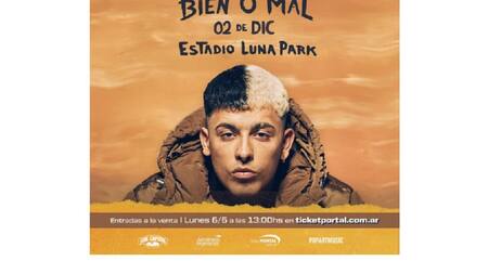 Trueno anuncia su primer Luna Park