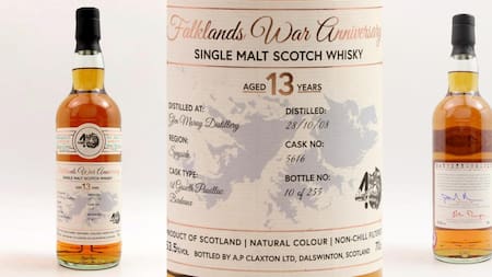 Whisky que se venderá a 40 años de Malvinas, foto NA